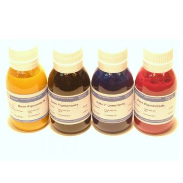 Pack Tinta Sublimación CMYK Ricoh 100 ml